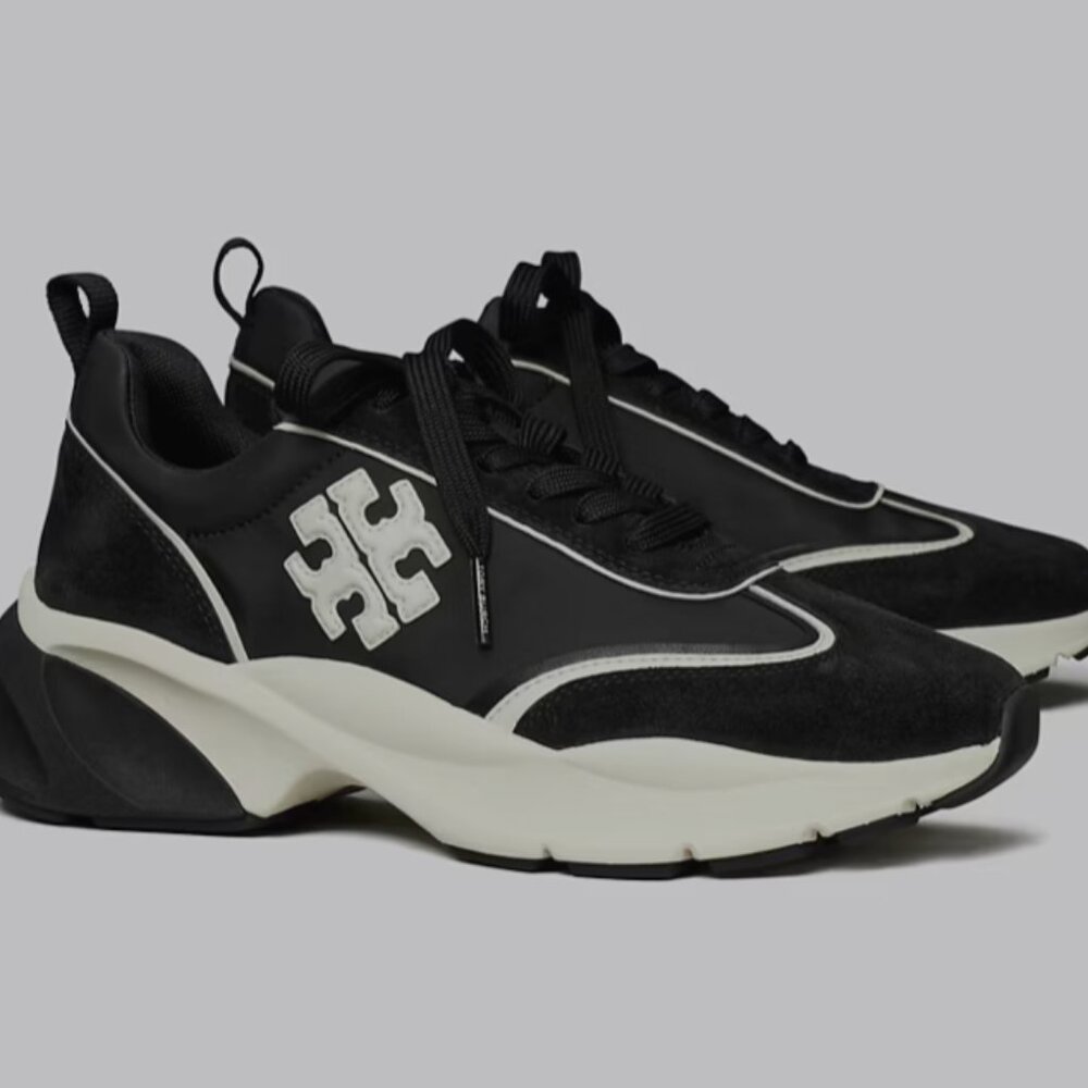 Tory Burch Good Luck Trainer (Brand New!) Black and White Athletic Shoes